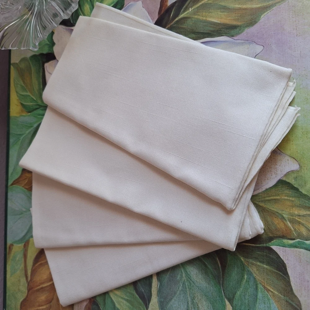 Elegant White Cloth Napkins